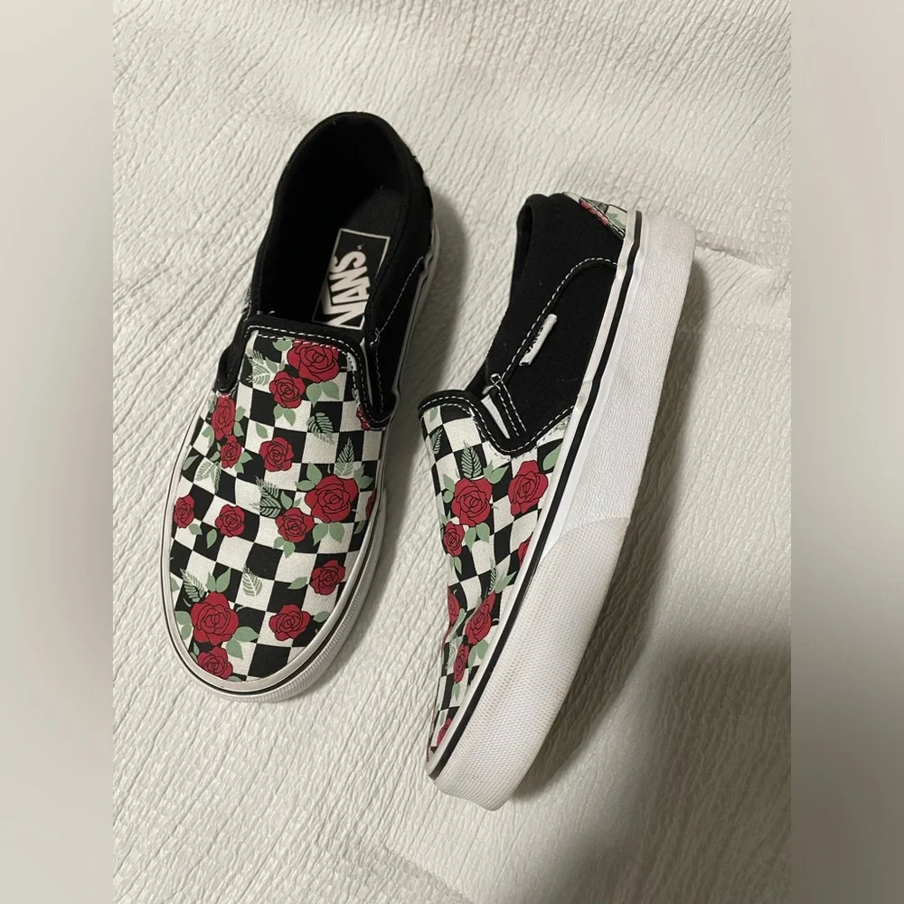 Vans slip-on red roses - Picture 3 of 7